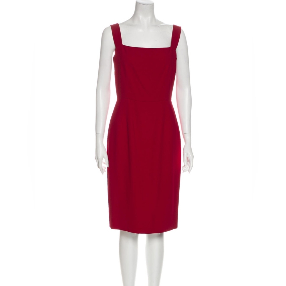 Dolce & Gabbana red shift dress excellent condition size us 8 IT 44 Medium